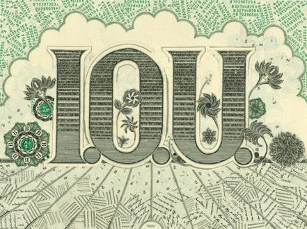 IOU Money Art